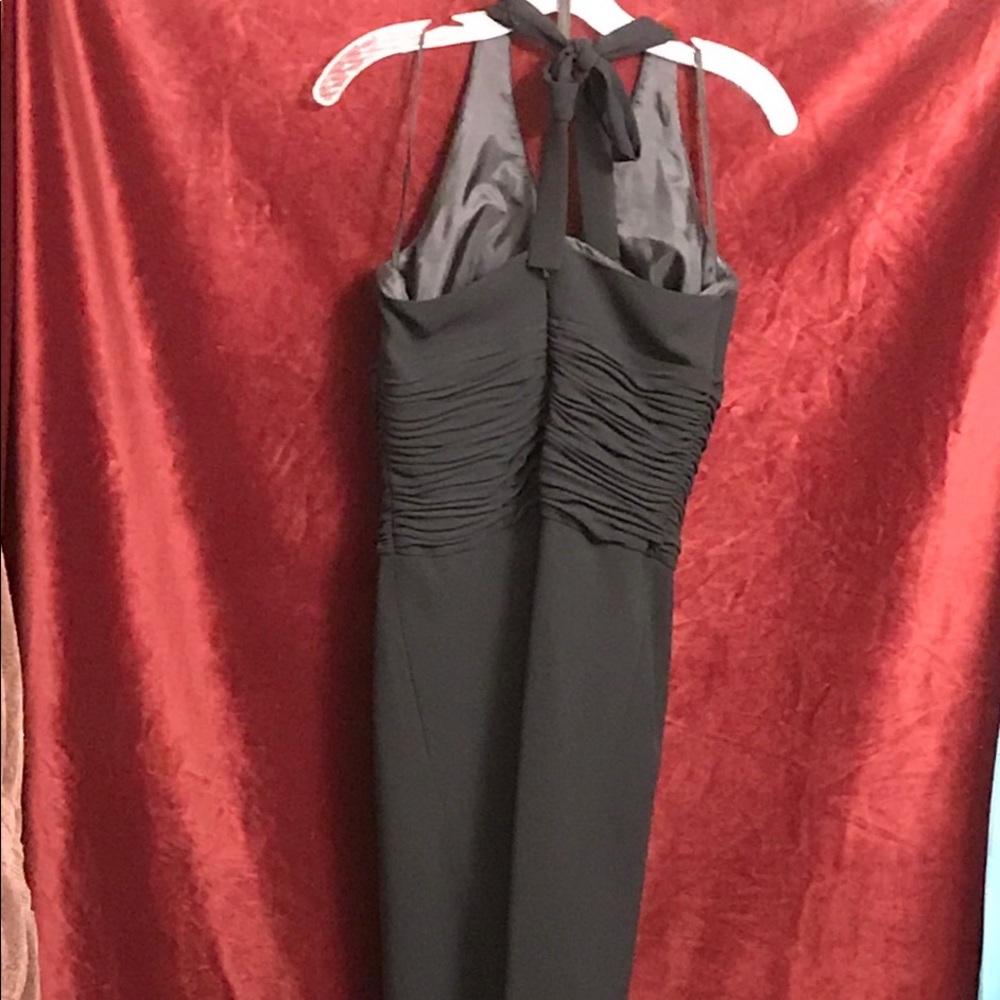 ⭐️3 for $29 VTG Jones NY Sexy Halter Black Midi Dress NWT - Picture 2 of 7